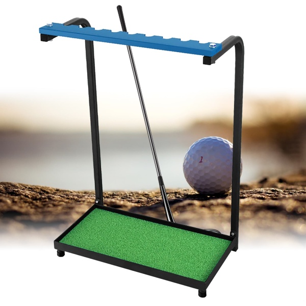 9 Golf Club Set Storage, Golf Putter Stand, Heavy Duty Metal Organizer, 9 Putters and Equipment