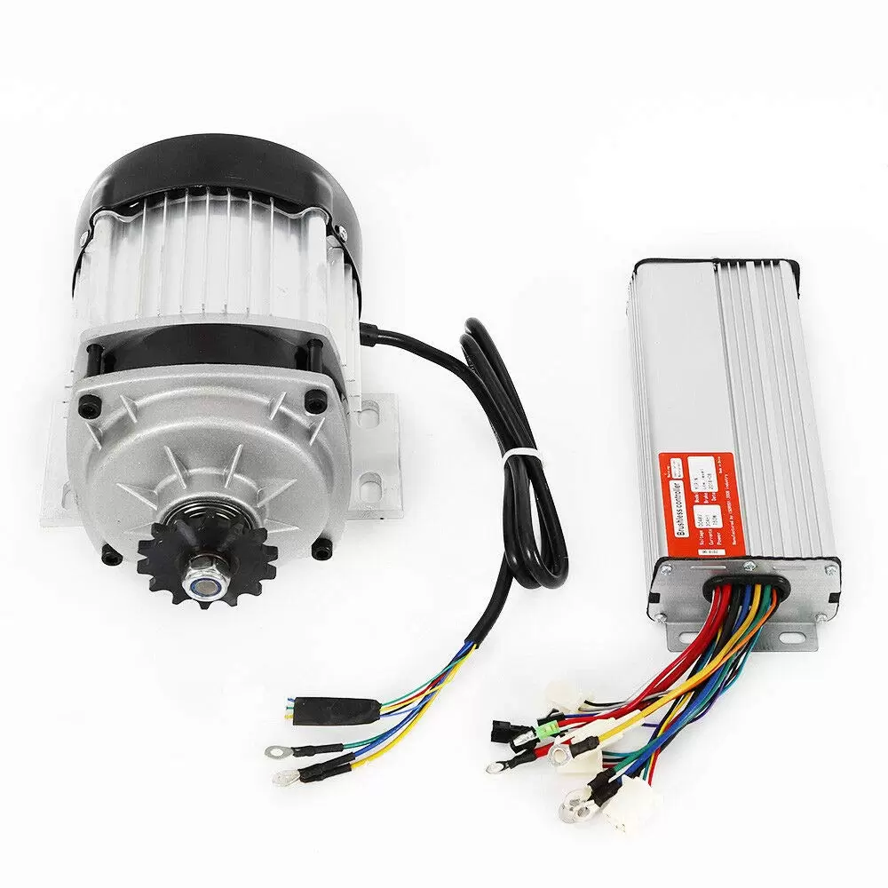 700W 48V DC DIY Brushless Bike Tricycle Electric Motor with Controller Permanent Magnet Brushless Motor for Tricycles E-bikes Electric Scooters