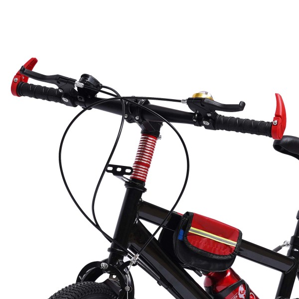 20 Inch Mountain Bike Carbon Steel Children's Mountain Bike Double Disc for Girls Boys  Kids Girls Boys Bike 7 Gang Speed 85 Kg Red