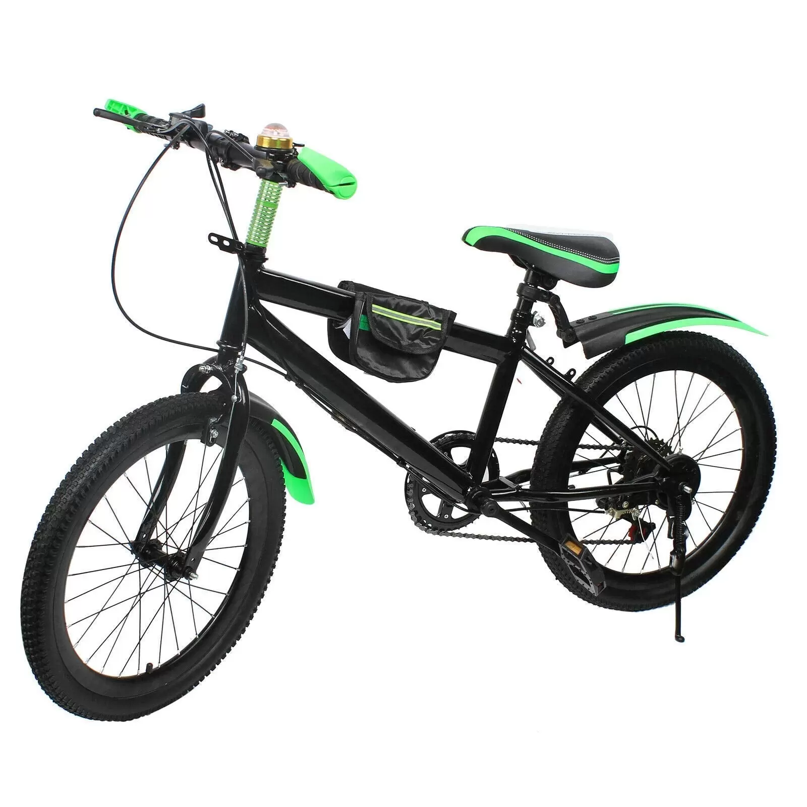 20 inch Kids Mountain Bike 7 Speed Children Bicycle Cycling Perfect For Beginner Riders Girls Boys Available Adjust Height Double
