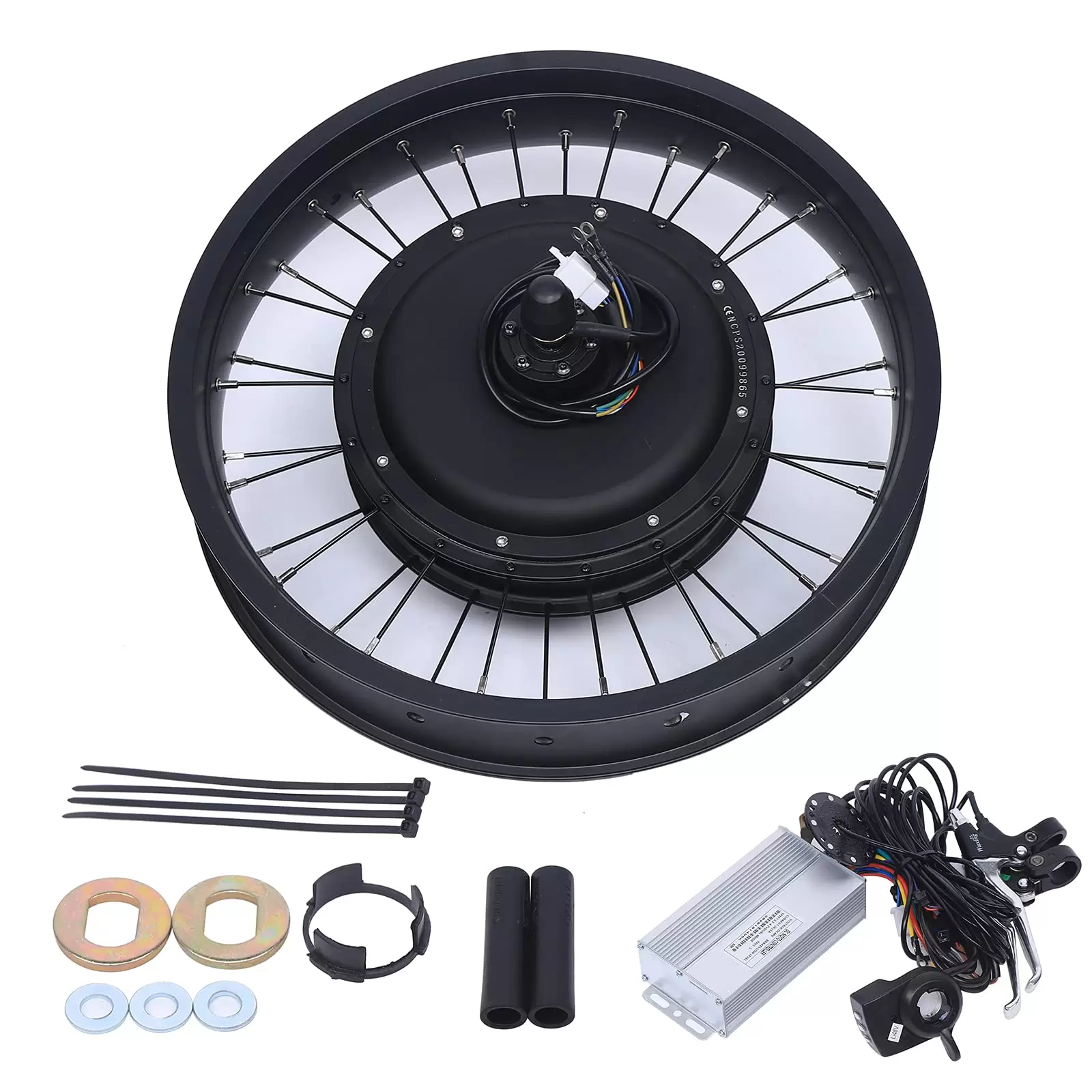 Rear Wheel 20" 48V 1000W Electric E Bike Conversion Kit 1000W Conversion Kit with Premium Motor and Pre-drilled Holes
