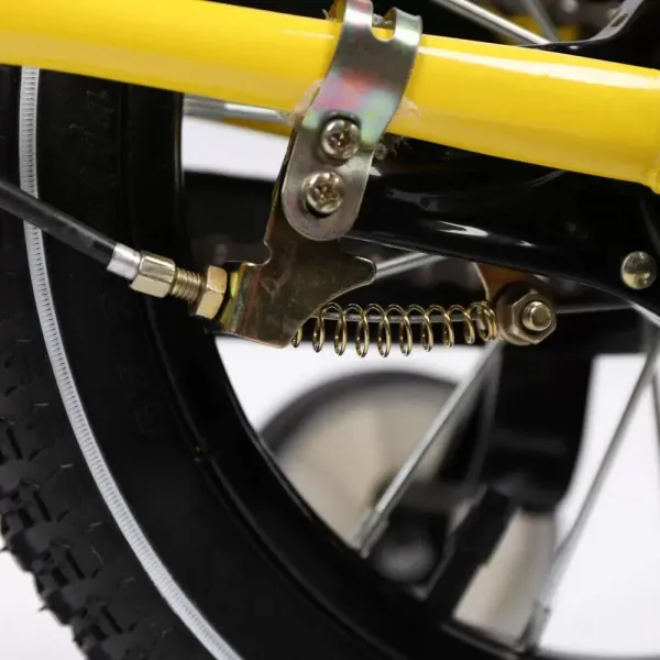 14 Inch Children's Bike Yellow Cool and Safe Play Bike Unisex Bike with Removable Stabilizers Gift for Child Yellow Carbon Steel Alloy 27.1inch to 30.3inch 14 Inch Children's Bike Yellow Cool and Safe Play Bike Unisex Bike with Removable Stabilizers Gift for Child Yellow Carbon Steel Alloy 27.1inch to 30.3inch