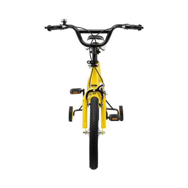 16 Inch Children's Bike For Boys And Girls Carbon Steel Frame Wheel With Brake Suitable for children with height of 105cm to 135cm Yellow