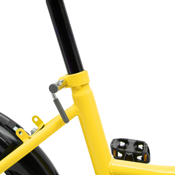 16 Inch Children's Bike For Boys And Girls Carbon Steel Frame Wheel With Brake Suitable for children with height of 105cm to 135cm Yellow