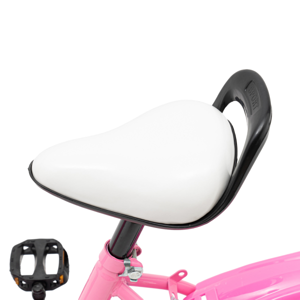 16 Inch Children's Bicycle for Boys  Universal Children's Bicycle with Training Wheels Pink Bike  Suitable for Children with Height of 105cm to 135cm
