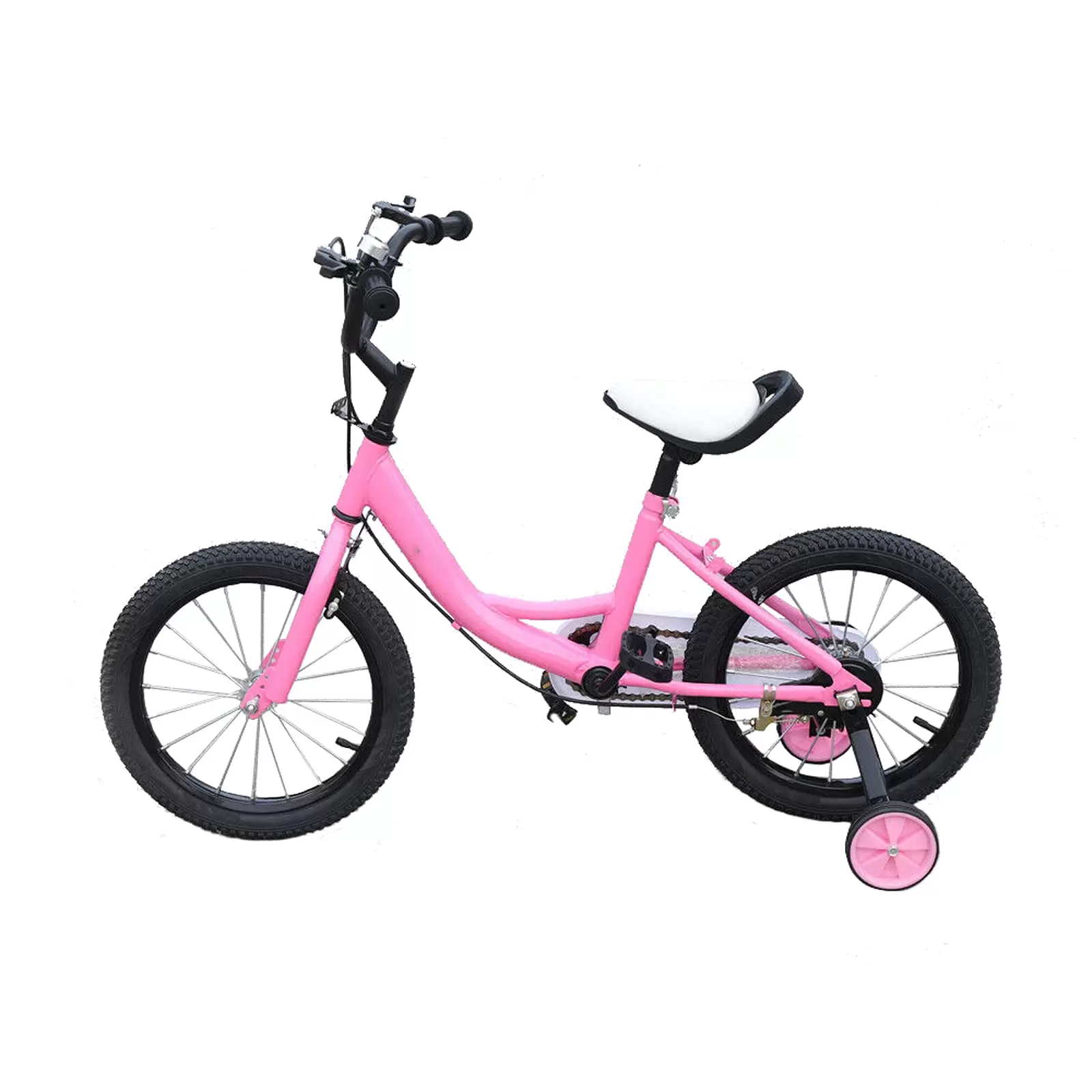 16 Inch Children's Bicycle for Boys  Universal Children's Bicycle with Training Wheels Pink Bike  Suitable for Children with Height of 105cm to 135cm