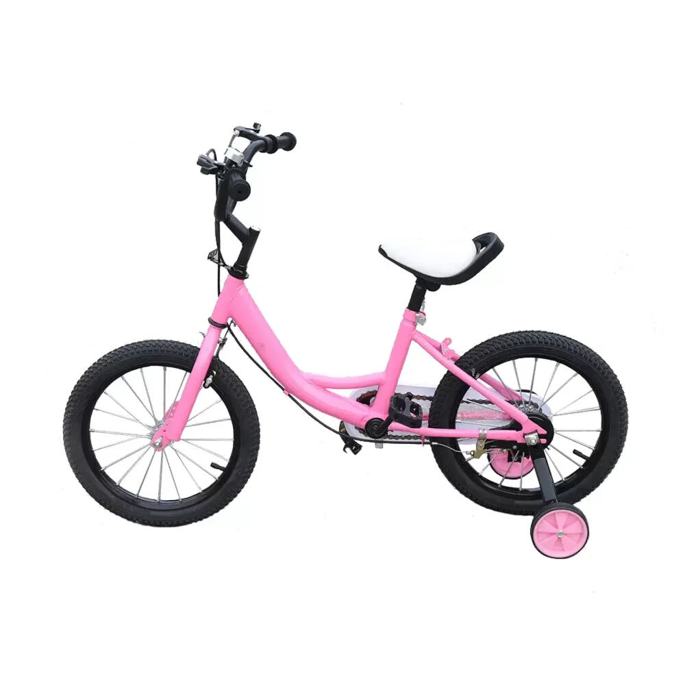 16 Inch Children's Bicycle for Boys  Universal Children's Bicycle with Training Wheels Pink Bike  Suitable for Children with Height of 105cm to 135cm
