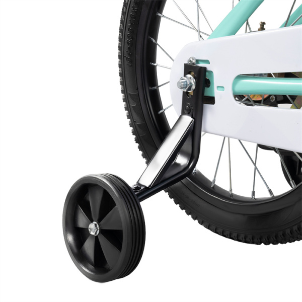 16 Inch Children's Bike for Girls and Boys from 4 to 8 Years Old with Non-slip Stabilizers Suitable for Children with Height of 105cm to 135cm