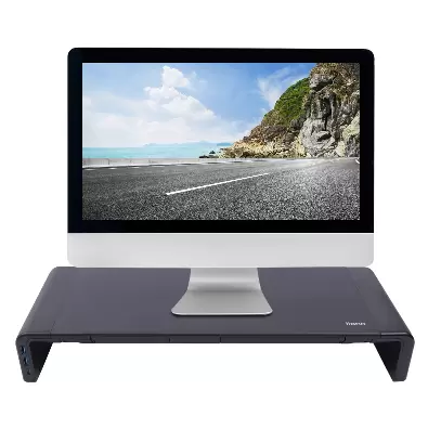 Steel Monitor Stand - Computer Stand - Support Data Transfer Up to with Micro B to USB 3.0 Data Cable