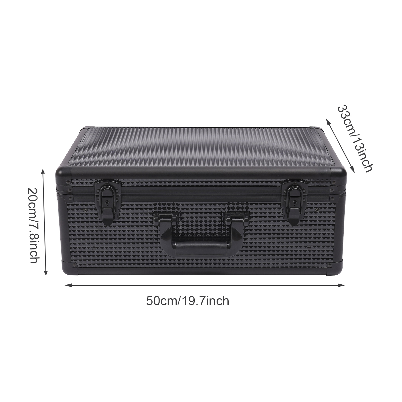 Aluminum Makeup Case Tool Case for Storing Scissors Makeup and Other Items Used By Hair Stylists Pet Groomers 19.7*13*7.8inch Black Aluminum Makeup Case Tool Case for Storing Scissors Makeup and Other Items Used By Hair Stylists Pet Groomers 19.7*13*7.8inch Black