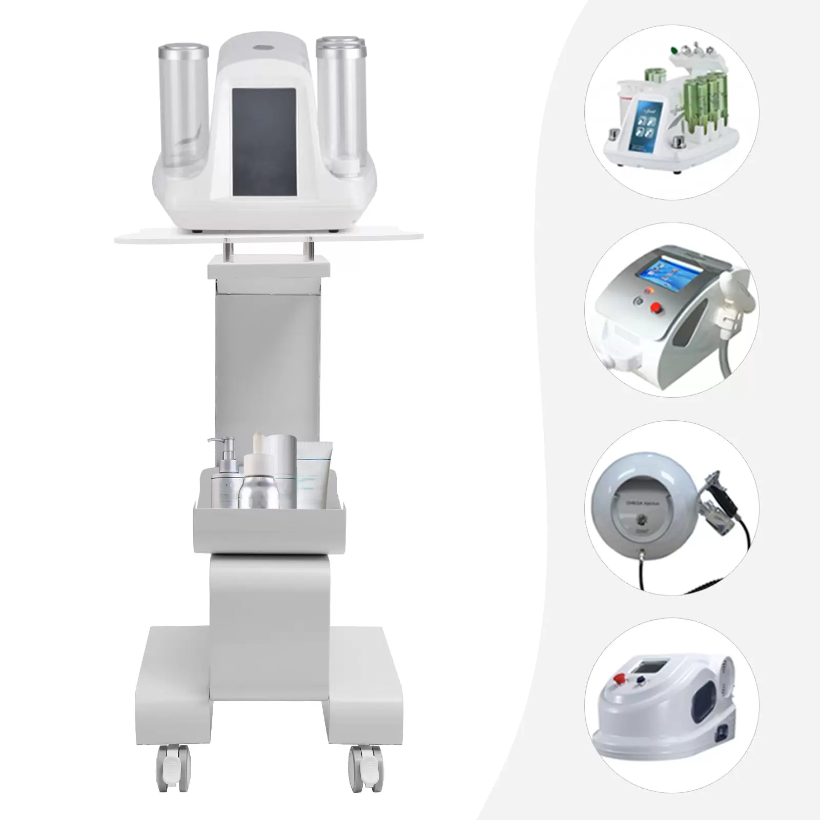 Beauty salon trolley with storage basket Load-bearing Capacity 15kg Beauty salon trolley with storage basket Load-bearing Capacity 15kg