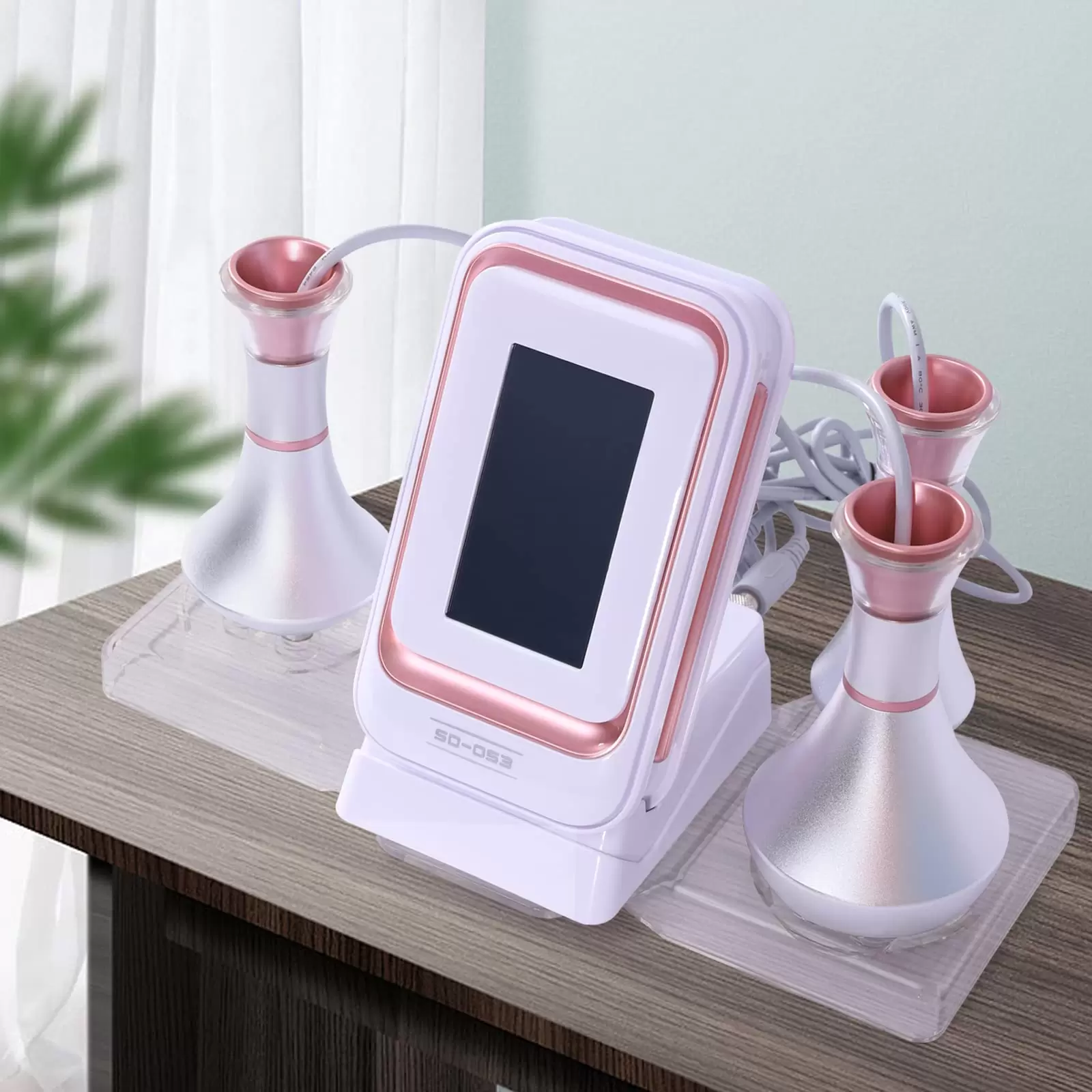Ultrasonic Cavitation Body Slimming Machine Body Shaping Skin Sticky Weight Loss Tool 3 in 1 for Skin Care 80W Use On The Face Neck