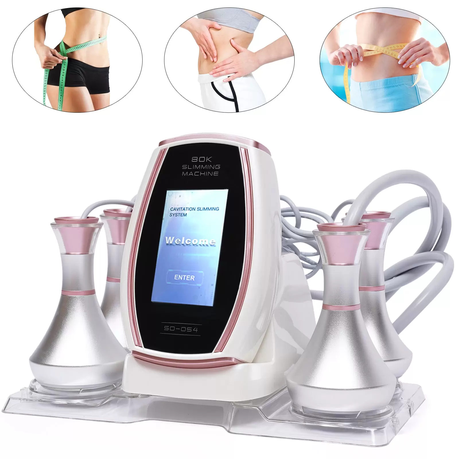 Multipolar Ultrasonic Cavitation Radio Frequency Device, High Frequency Weight Loss Ultrasonic Slimming Beauty Machine