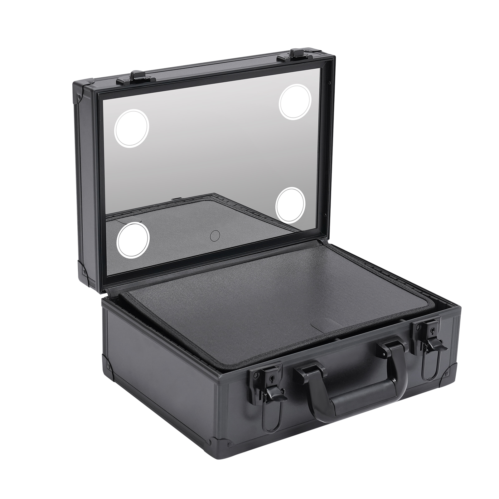 Makeup Train Case Cosmetic Organizer Box Makeup Case with Lights and Mirror Makeup Case with Customized Dividers Large Makeup