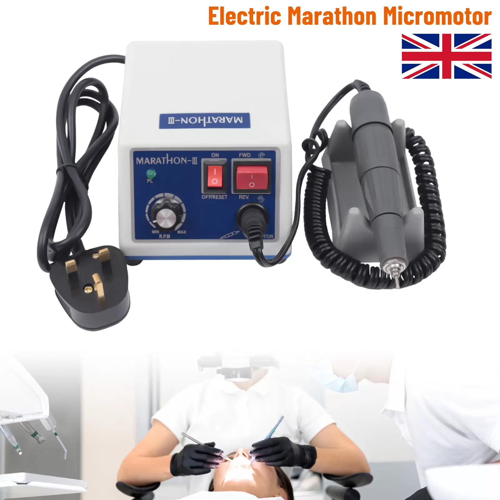 Dental Labor Marathon 35K RPM Micromotor N3 Micromotor N3 Electric Polishing Micro Motor Polisher Marathon Dental Lab+35K RPM Handpiece