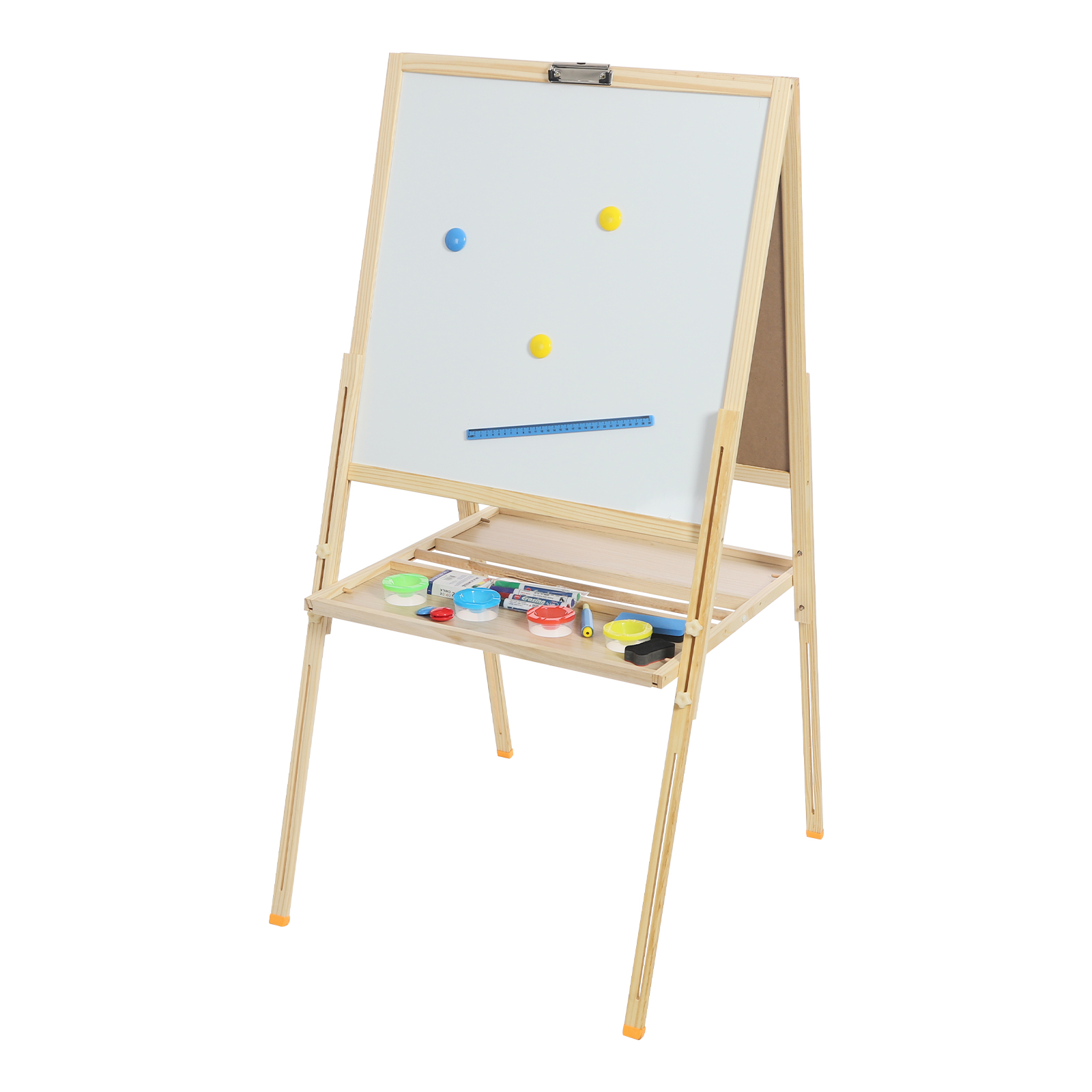 90-155cm Art Easel, Easel for Kids, Adjustable Standing Art Easel for Classroom Art Activities, Outdoor Painting