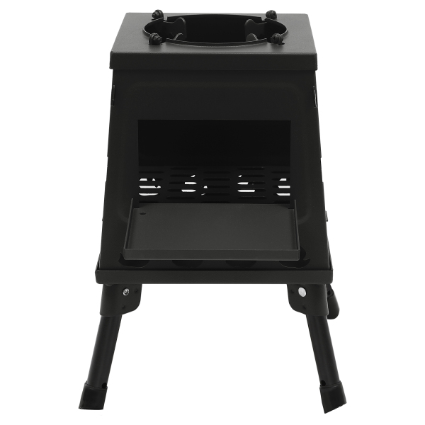 Camping, Outdoor Tent Heating Camping Tent Cookware Outdoor Portable Wood Stove Tent Stove For 3-5 People Portable Windproof Tent Stove Black
