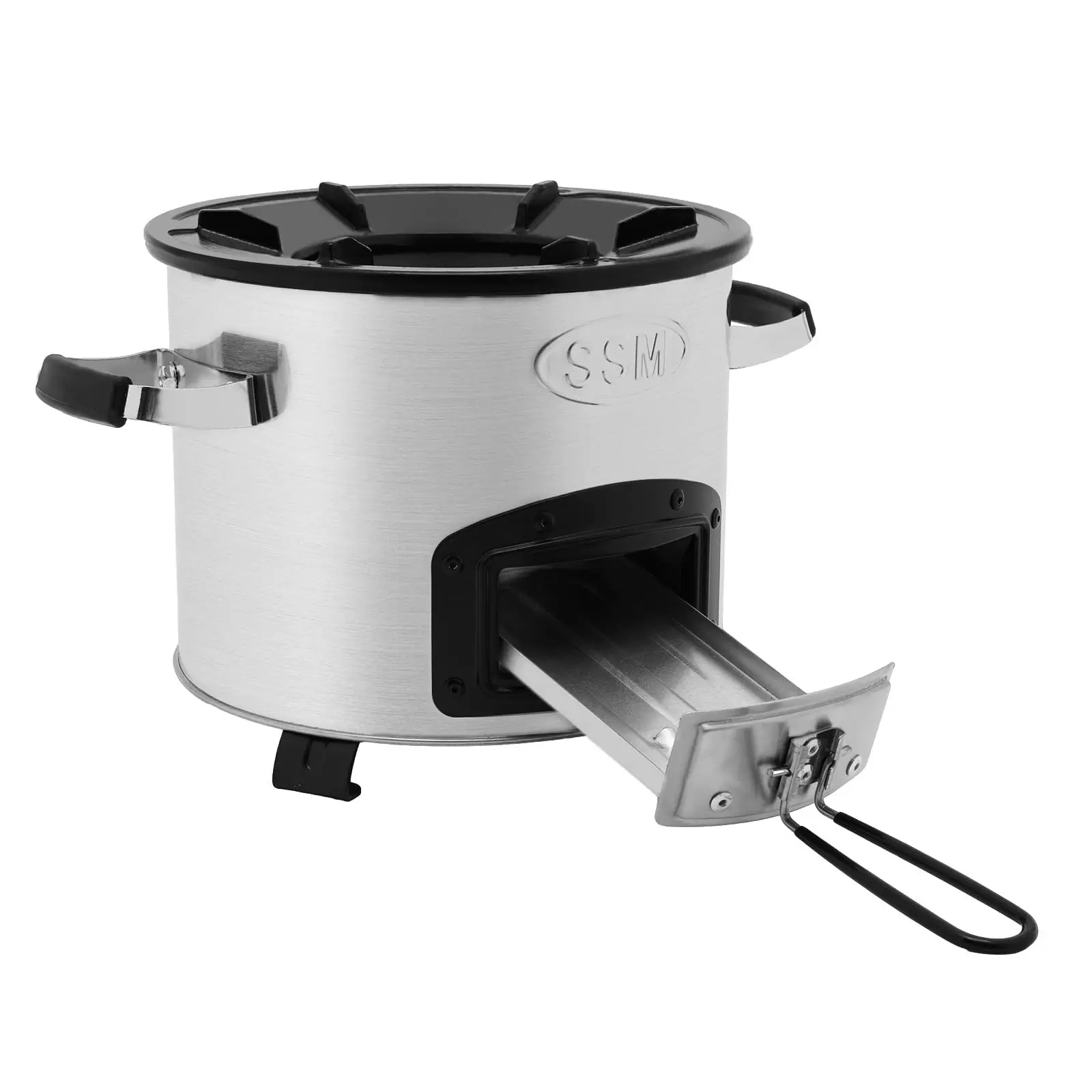Portable Wood Burning Rocket Stove Smokeless Biomass Stove for Camping Survival Stainless Steel Rocket Stove  High Performance Portable Appliance Wood Burner
