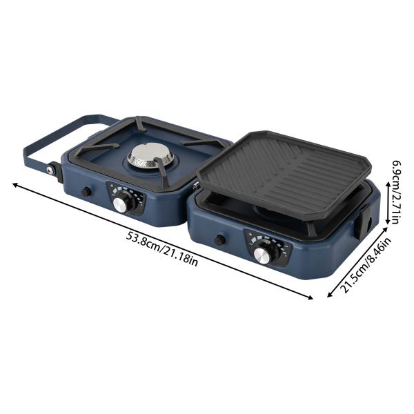 CNCEST Foldable Camping Stove Portable Stove Camping Stove For Camping Traveling And Exploring Rectangular Foldable Camp Stove Blue