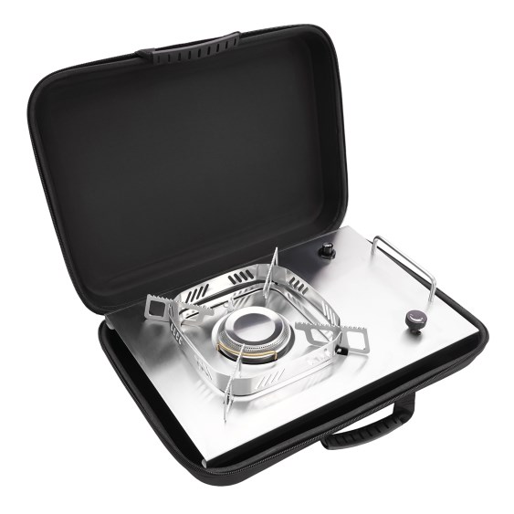 Camping stove, portable stove with adjustable burners, foldable tabletop Camping stove, portable stove with adjustable burners, foldable tabletop