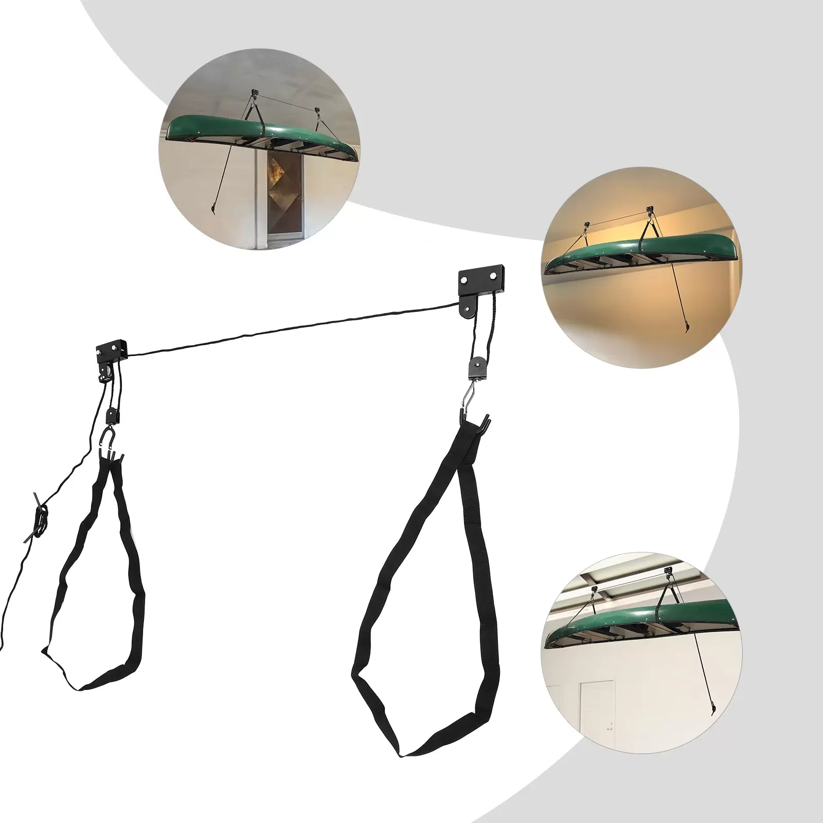 2pcs Kayak Hoist, Ceiling Mount Kayak Canoe Hoist, Kayak Canoe Hoist Lift For Storage Garage 2pcs Kayak Hoist, Ceiling Mount Kayak Canoe Hoist, Kayak Canoe Hoist Lift For Storage Garage