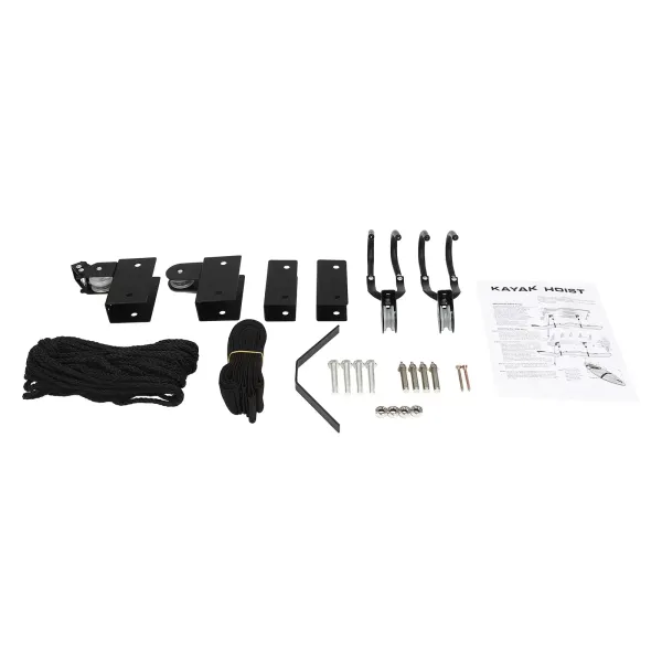 2pcs Kayak Hoist, Ceiling Mount Kayak Canoe Hoist, Kayak Canoe Hoist Lift For Storage Garage
