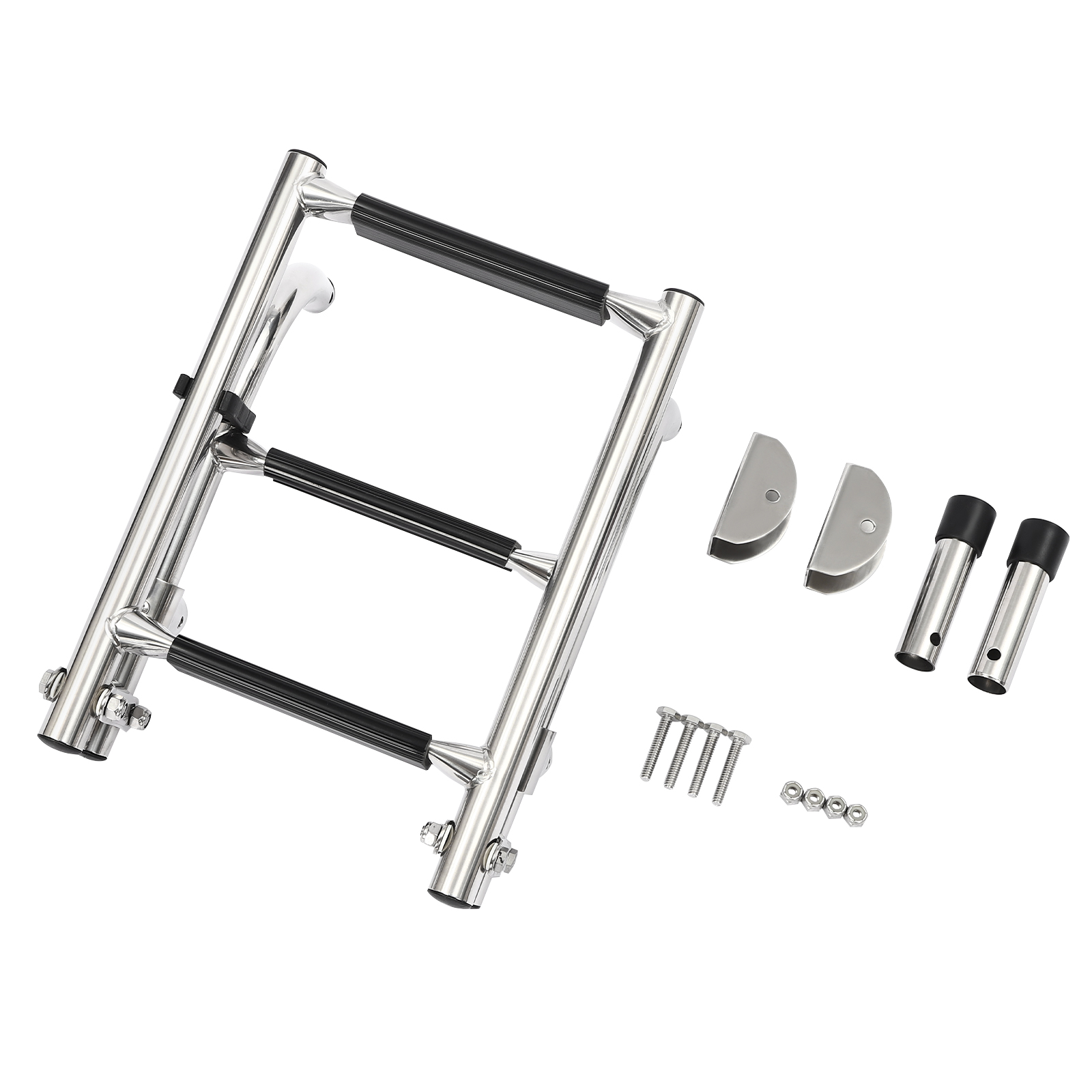 3 Step Folding Ladder Polished Stainless Steel Boat Pontoon Ladder Stainless Steel Ladder For Yachts Speedboats Fishing Boats 3 Step Folding Ladder Polished Stainless Steel Boat Pontoon Ladder Stainless Steel Ladder For Yachts Speedboats Fishing Boats