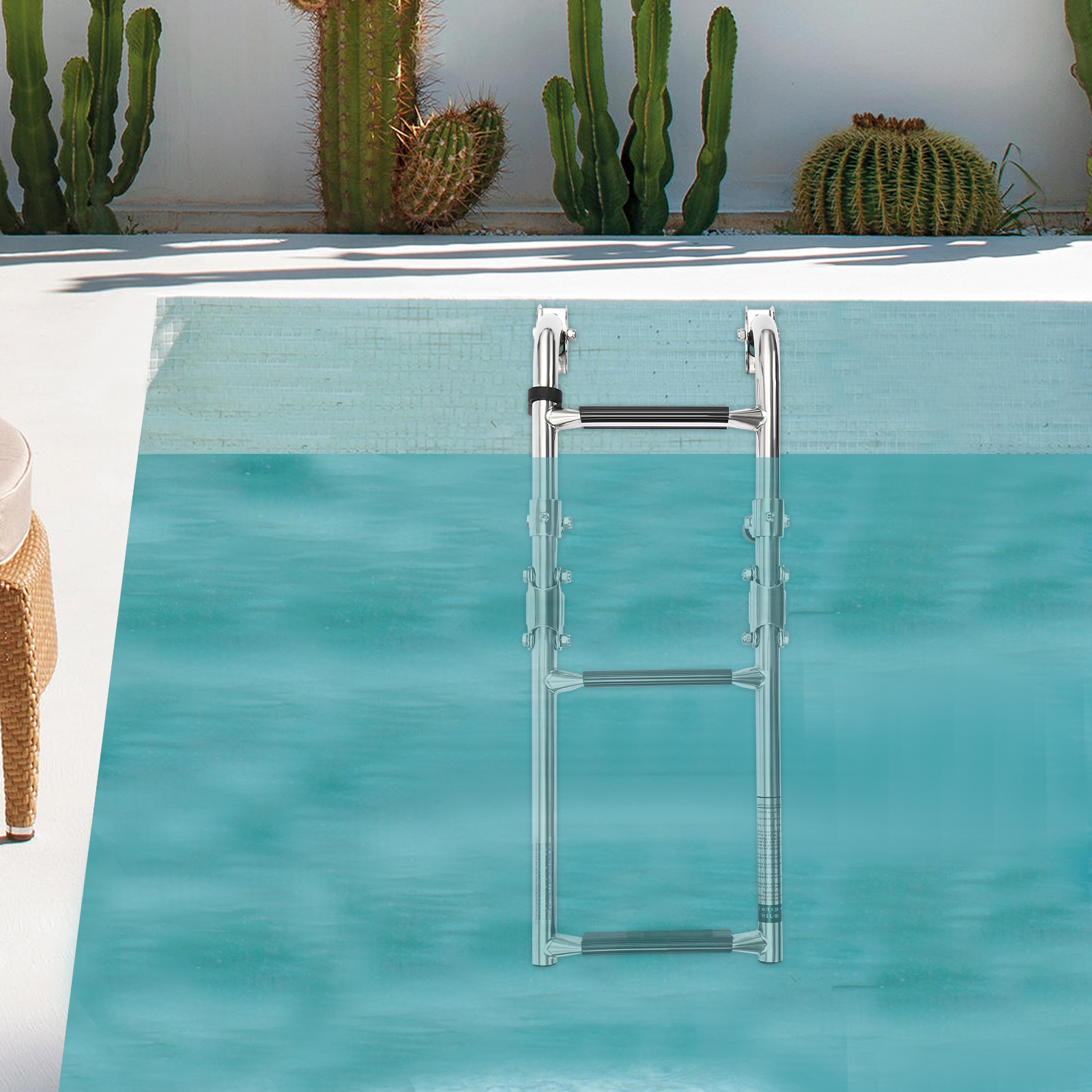 3 Step Folding Ladder Polished Stainless Steel Boat Pontoon Ladder Stainless Steel Ladder For Yachts Speedboats Fishing Boats 3 Step Folding Ladder Polished Stainless Steel Boat Pontoon Ladder Stainless Steel Ladder For Yachts Speedboats Fishing Boats