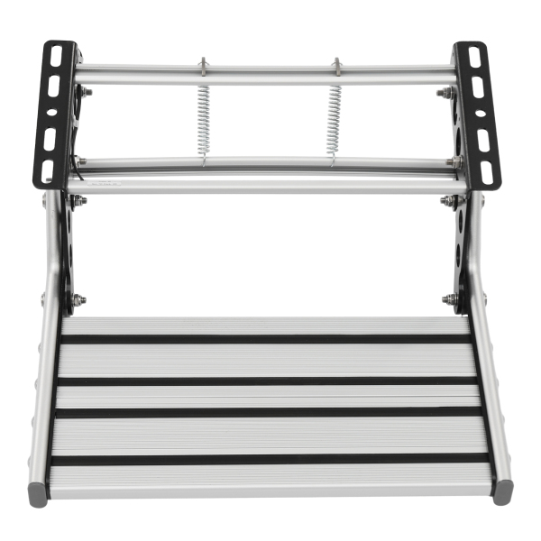 Folding RV Step, RV Camper Step, Manual RV Step with LED Light for Motorhomes, Campers, Caravan