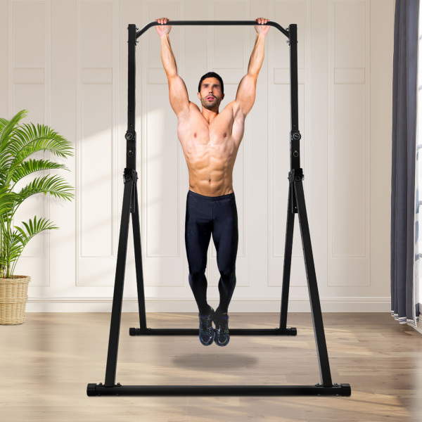 Triangular Pull Up Station Pull Up Bar for Home Gym Strength Training Equipment Adjustable Height Home Pull Up Bar 4.36*3.81ft Black Triangular Pull Up Station Pull Up Bar for Home Gym Strength Training Equipment Adjustable Height Home Pull Up Bar 4.36*3.81ft Black