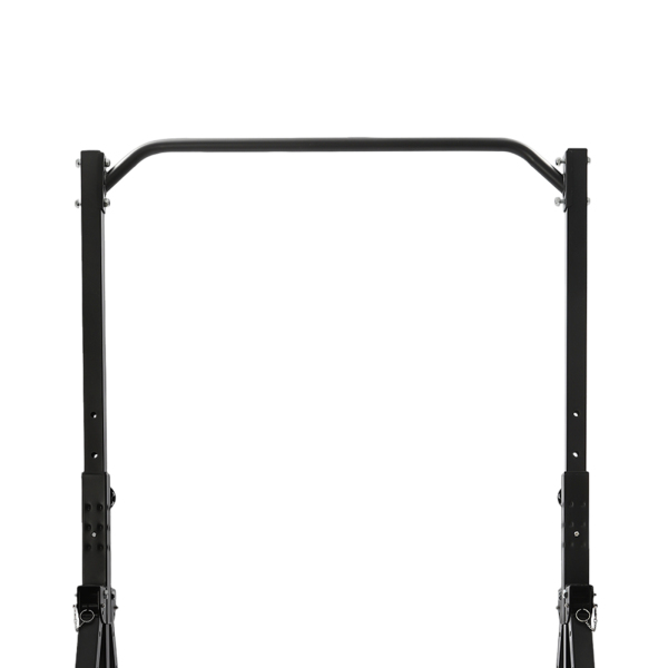 Triangular Pull Up Station Pull Up Bar for Home Gym Strength Training Equipment Adjustable Height Home Pull Up Bar 4.36*3.81ft Black
