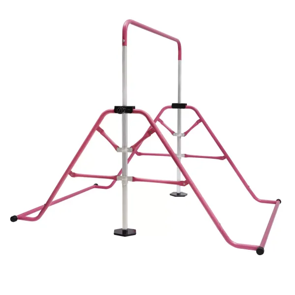 Fun Gymnastics Bars Expandable Children's Training Monkey Folding Bars Climbing Tower Child Play Training Gym For People Weighing Under 220lbs