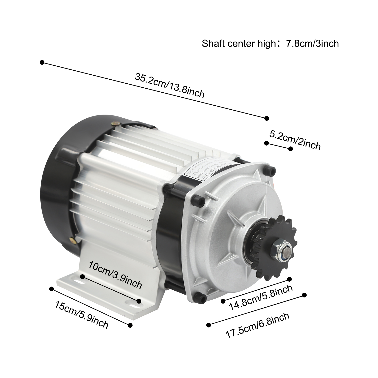 48V 1000W Electric Brushless Motor Kit, Electric Tricycle Motor Kit, E-Tricycle Brushless Motor