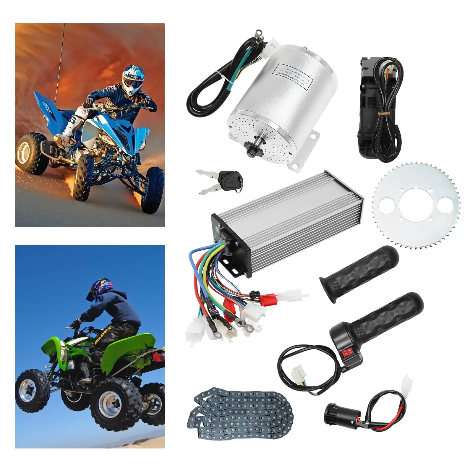 48-72V 3000W brushless motor kit with controller and gas pedal for electric scooter, motorcycle, DIY parts conversion kit 48-72V 3000W brushless motor kit with controller and gas pedal for electric scooter, motorcycle, DIY parts conversion kit