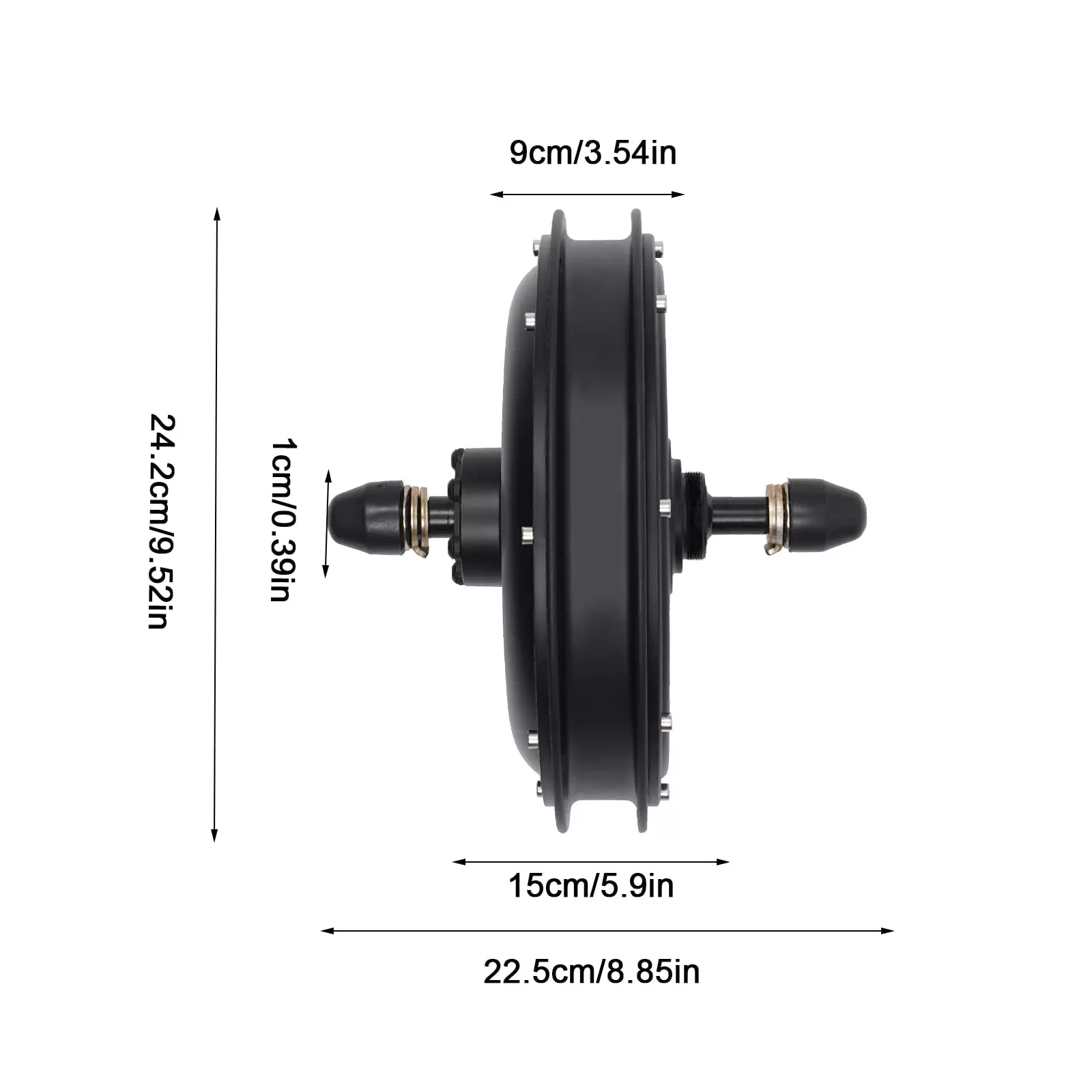 36V 500W Electric Hub Rear Motor - Fits 135mm - 5.31in Bike - Black 36V 500W Electric Hub Rear Motor - Fits 135mm - 5.31in Bike - Black