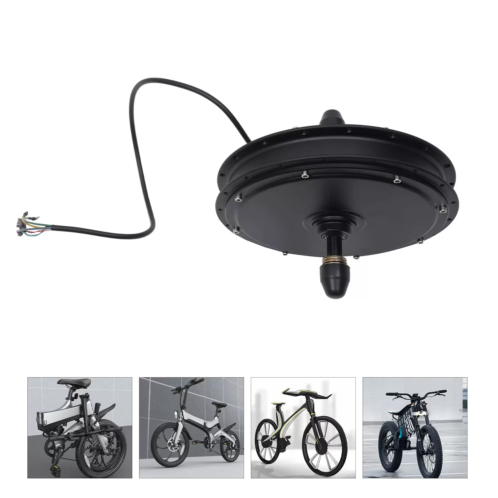 36V 500W Electric Hub Rear Motor - Fits 135mm - 5.31in Bike - Black 36V 500W Electric Hub Rear Motor - Fits 135mm - 5.31in Bike - Black