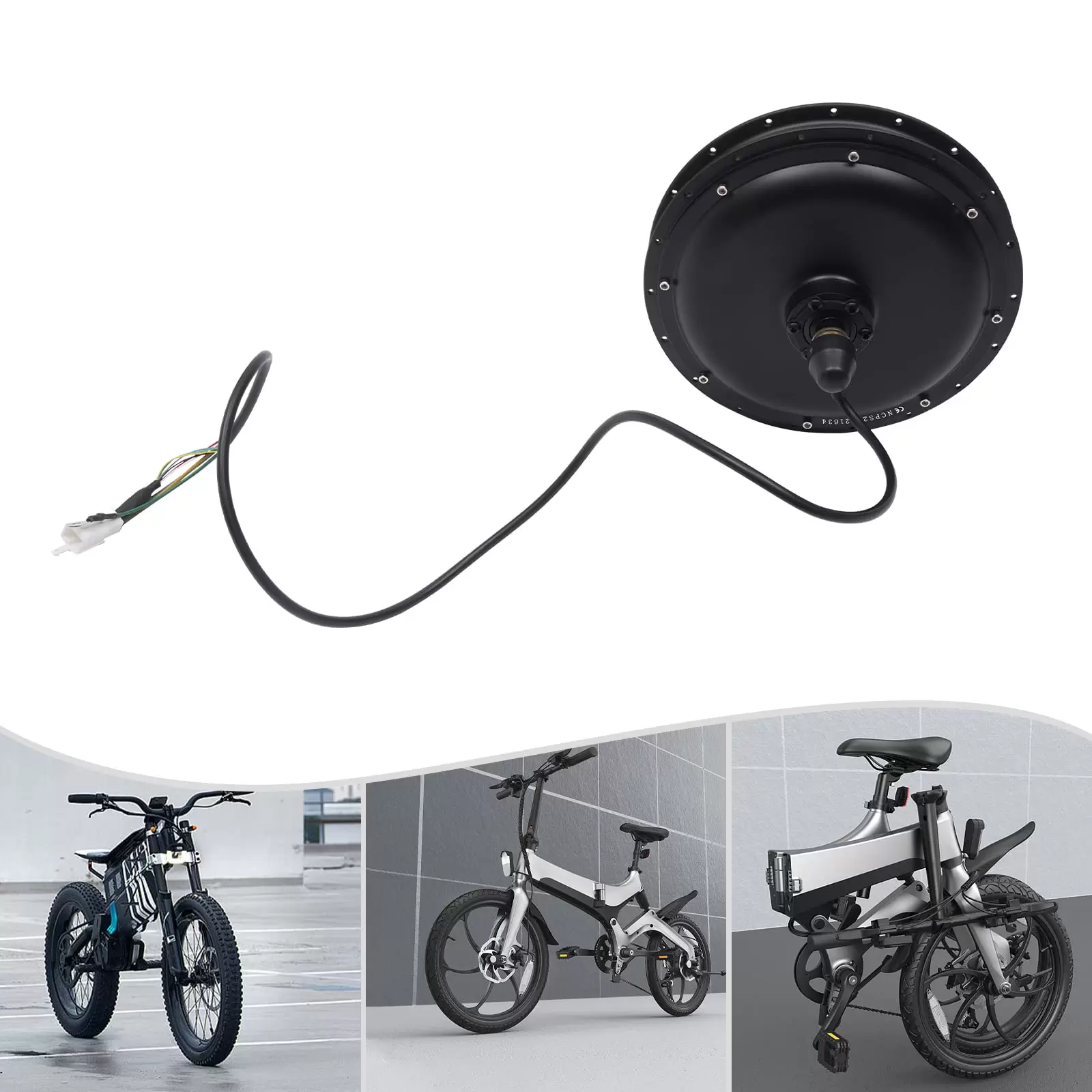 36V 500W Electric Hub Rear Motor - Fits 135mm - 5.31in Bike - Black 36V 500W Electric Hub Rear Motor - Fits 135mm - 5.31in Bike - Black