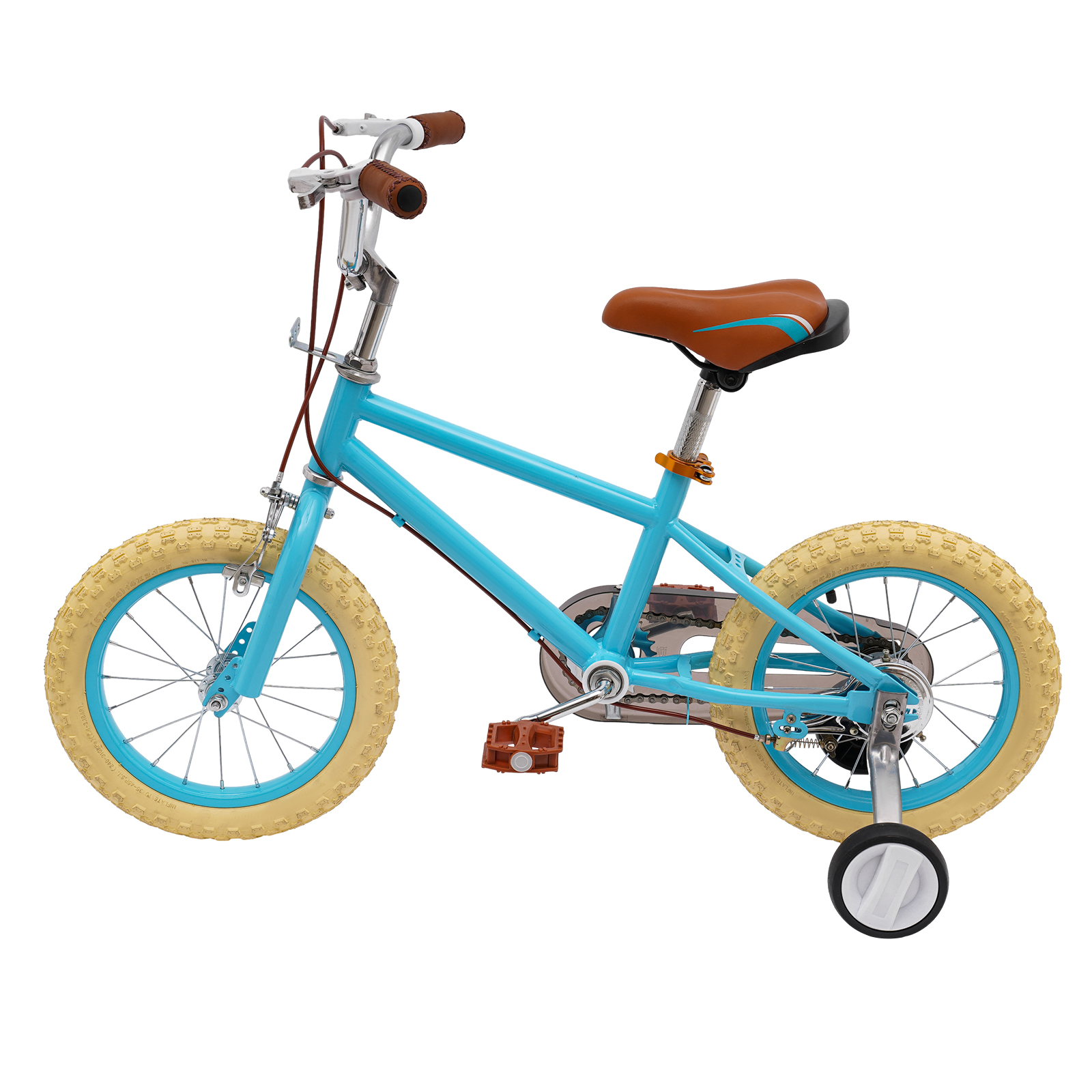 14 Inch Children's Bicycle For Girls And Boys For Children Aged 3-4 Years And A Height Of 90-110 Cm In Towns Bike Paths And Other Roads Blue
