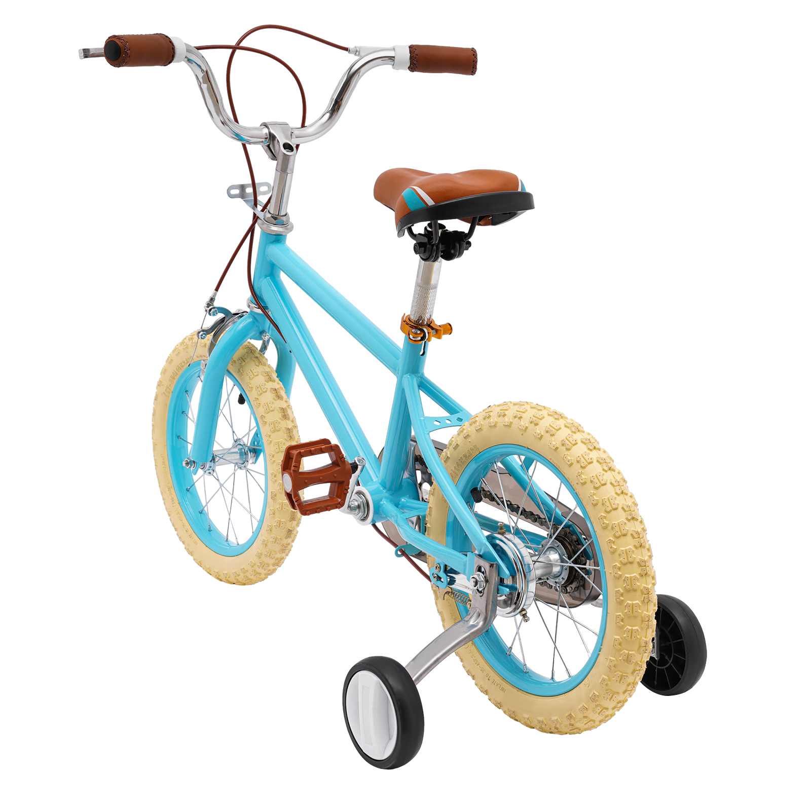 14 Inch Children's Bicycle For Girls And Boys For Children Aged 3-4 Years And A Height Of 90-110 Cm In Towns Bike Paths And Other Roads Blue