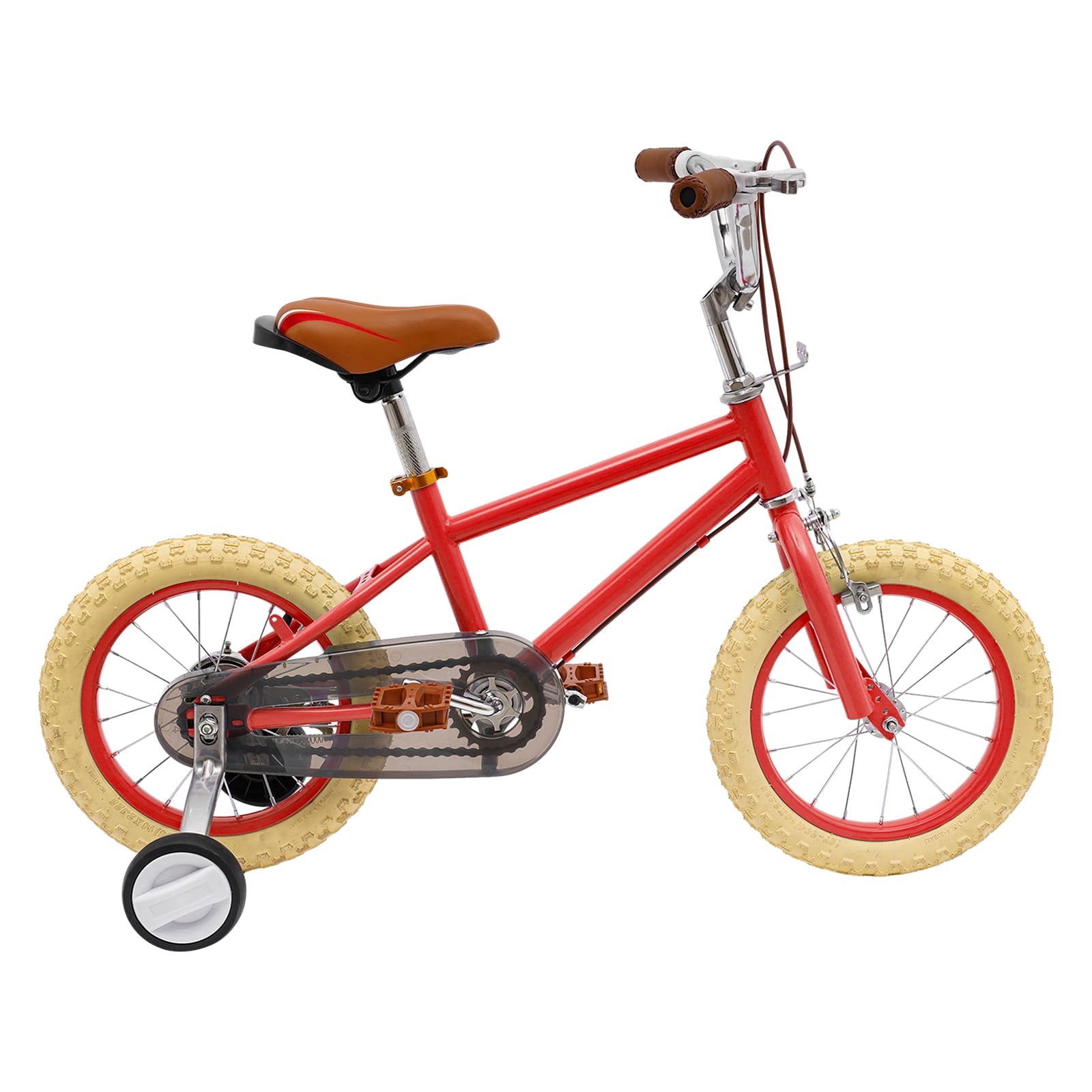14 Inch Children's Bike With Training Wheels Stable Bike For Children Aged 3 To 7 Years Maximum Load 80 Kg Suitable For City And Cycle Paths Red