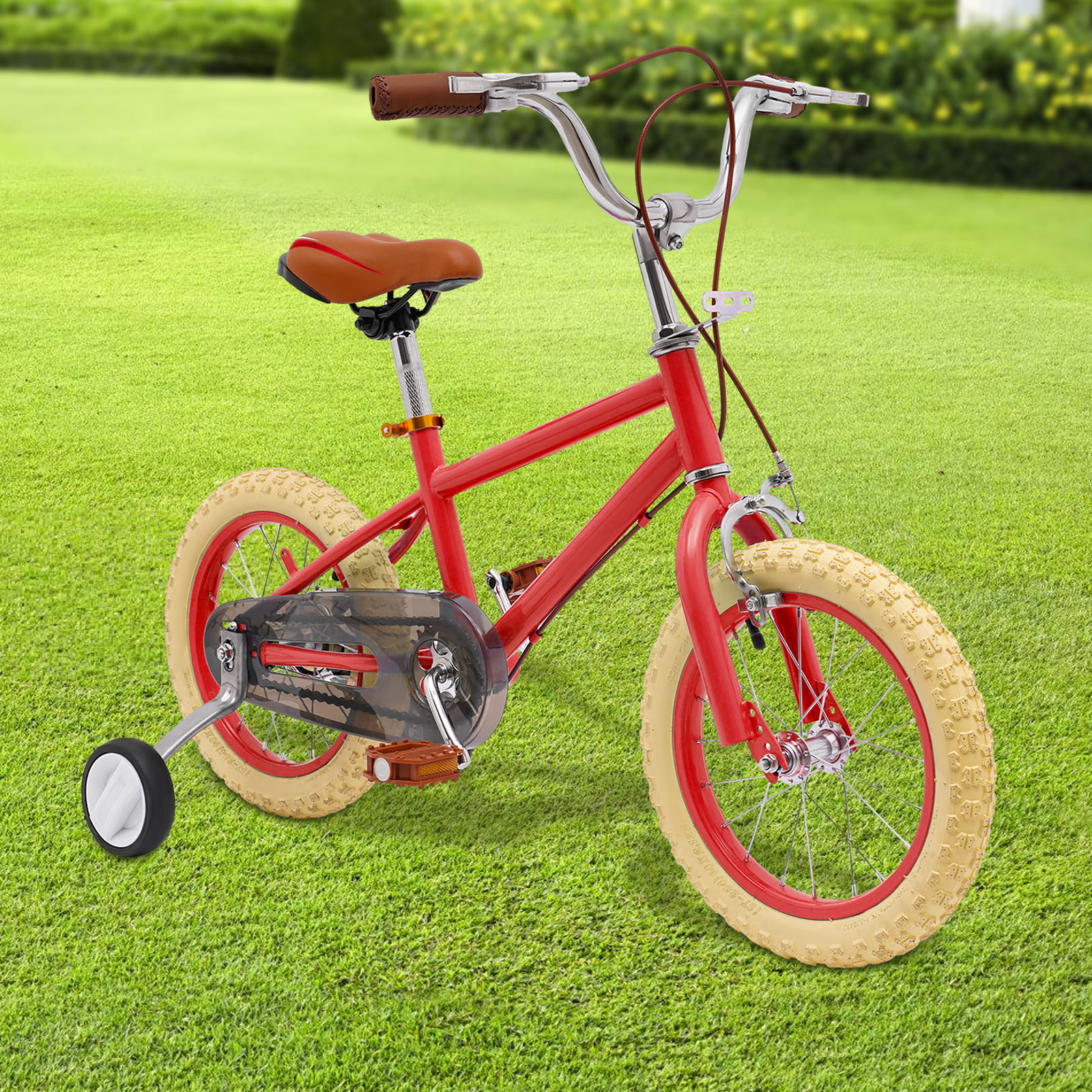 14 Inch Children's Bike With Training Wheels Stable Bike For Children Aged 3 To 7 Years Maximum Load 80 Kg Suitable For City And Cycle Paths Red 14 Inch Children's Bike With Training Wheels Stable Bike For Children Aged 3 To 7 Years Maximum Load 80 Kg Suitable For City And Cycle Paths Red