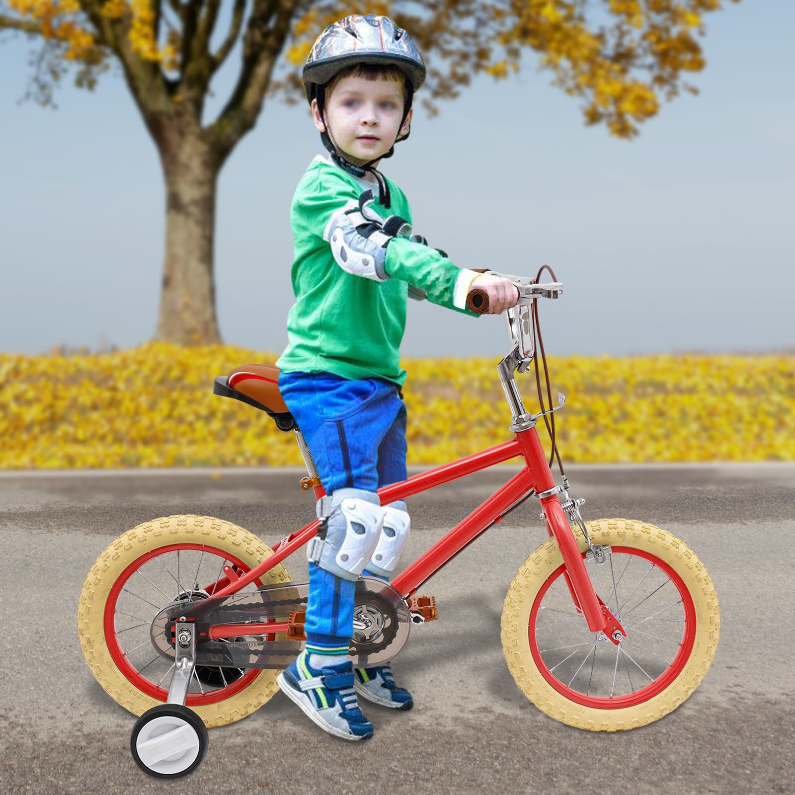 14 Inch Children's Bike With Training Wheels Stable Bike For Children Aged 3 To 7 Years Maximum Load 80 Kg Suitable For City And Cycle Paths Red 14 Inch Children's Bike With Training Wheels Stable Bike For Children Aged 3 To 7 Years Maximum Load 80 Kg Suitable For City And Cycle Paths Red