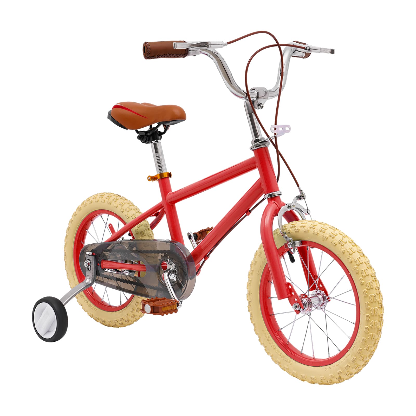 14 Inch Children's Bike With Training Wheels Stable Bike For Children Aged 3 To 7 Years Maximum Load 80 Kg Suitable For City And Cycle Paths Red