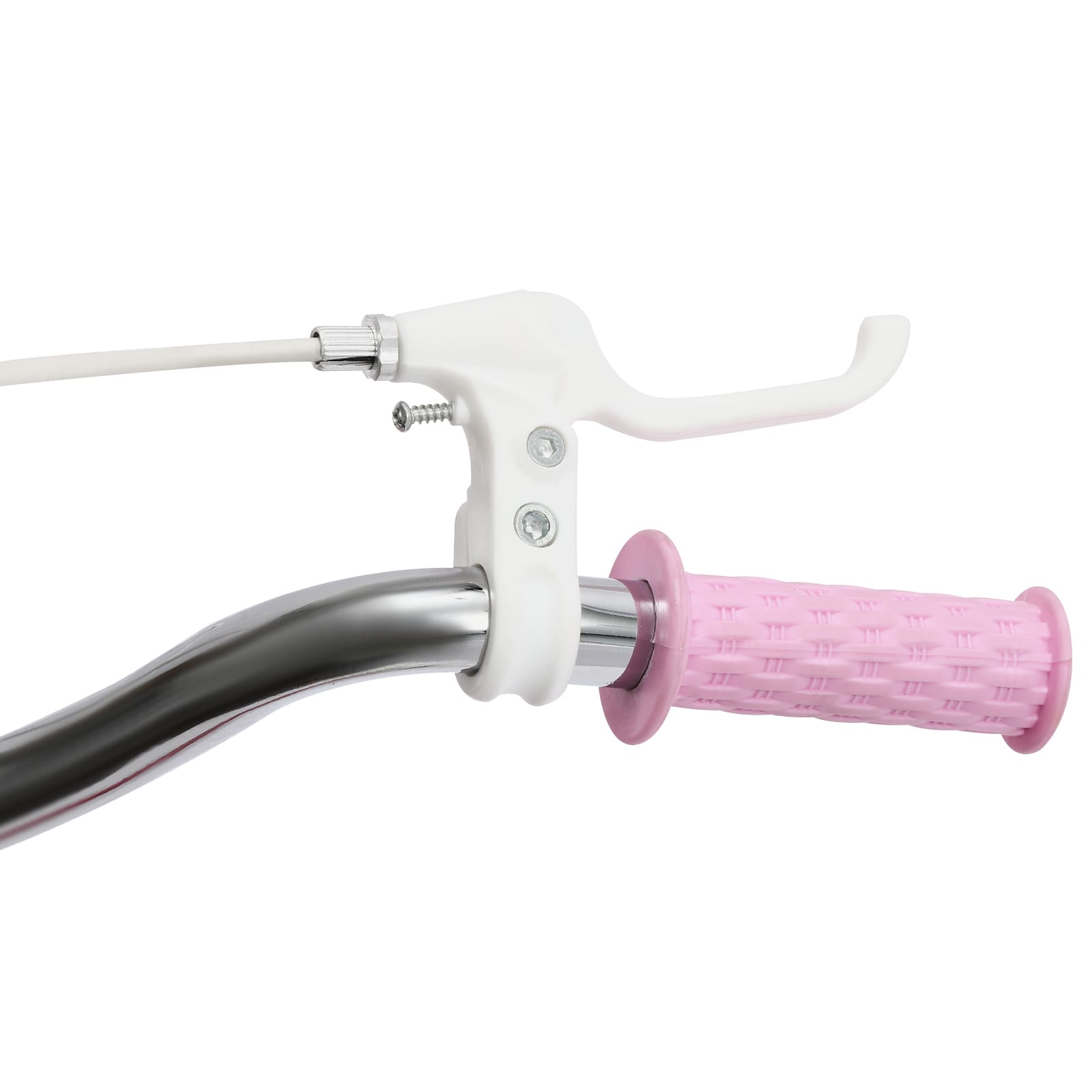 14-inch children's bike with stabilizing wheels and hand brake from 3 years old Balance and Pedal Learning Bicycle Children's Bicycle Pink