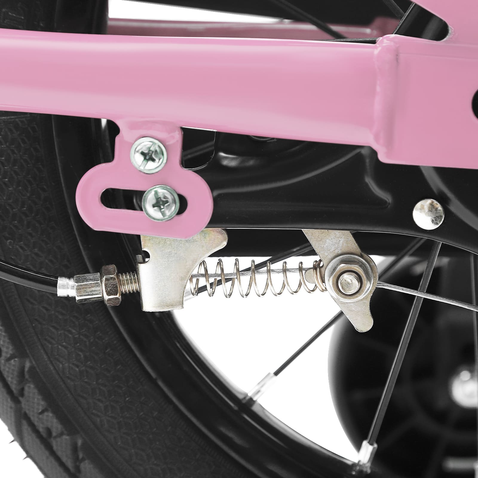 14 Inch Unisex Children's Bike with Auxiliary Wheel Coaster Brake Training Wheels Suitable Gift for 3-5 Years Old Children Pink 14 Inch Unisex Children's Bike with Auxiliary Wheel Coaster Brake Training Wheels Suitable Gift for 3-5 Years Old Children Pink