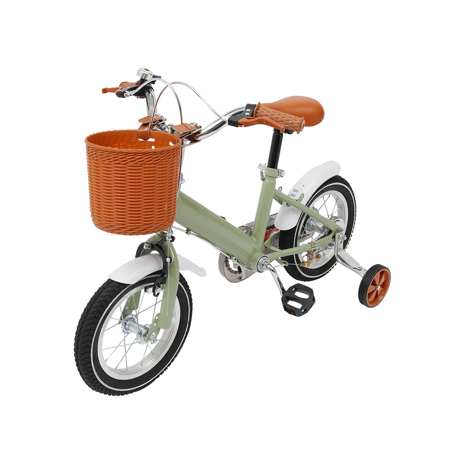 12 Inch Kids Bike, Balance and Pedal Learning Bike, 2-4 Years Old/80-110cm (Green)