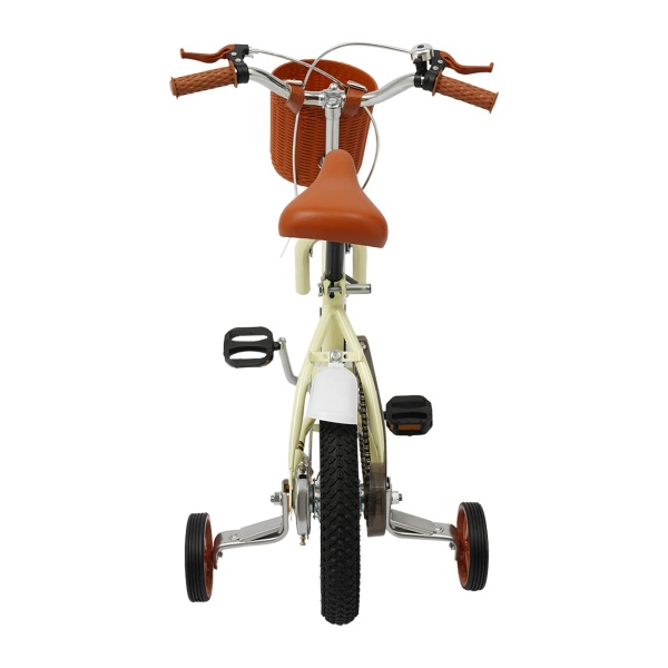 12 Inch Kids Bike, Balance and Pedal Learning Bike, 2-4 Years Old/80-110cm (White)