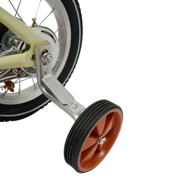 12 Inch Kids Bike, Balance and Pedal Learning Bike, 2-4 Years Old/80-110cm (White)