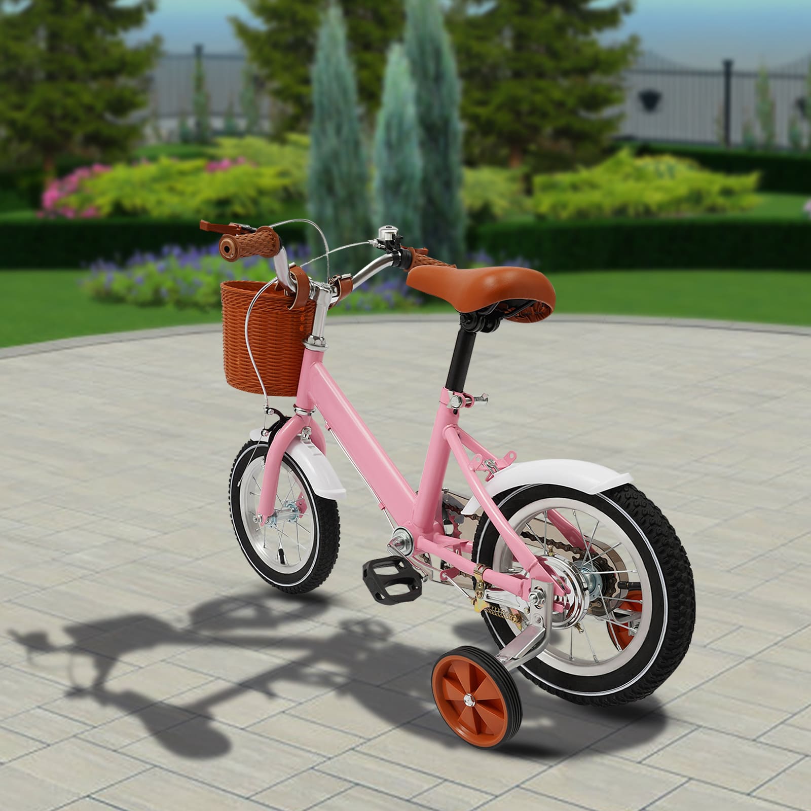 12 Inch Kids Bike, Balance and Pedal Learning Bike, 2-4 Years Old/80-110cm (Pink) 12 Inch Kids Bike, Balance and Pedal Learning Bike, 2-4 Years Old/80-110cm (Pink)