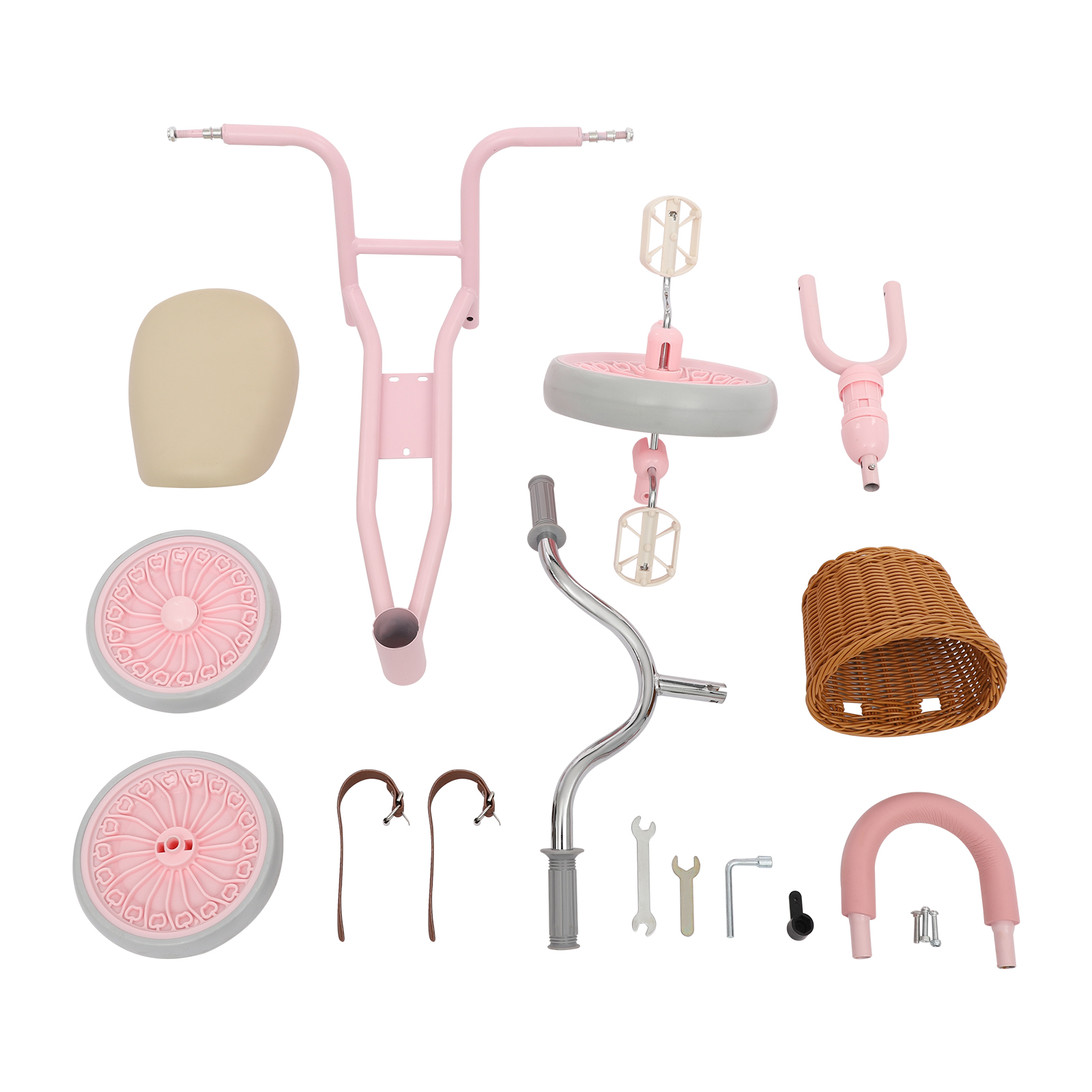 Children Tricycle, Children Tricycle with Pedals, Children Tricycle for 2-6 Years Old, Pink Children Tricycle, Children Tricycle with Pedals, Children Tricycle for 2-6 Years Old, Pink